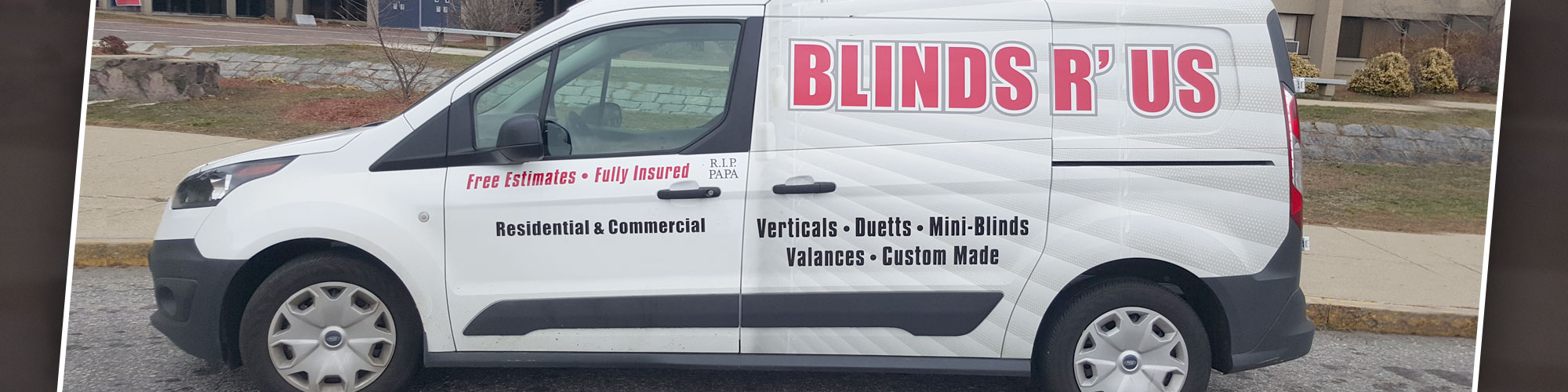 Company Truck | Window Coverings in Boston
